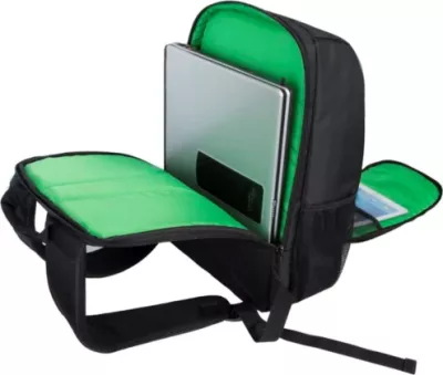 çantë shpine për kamera RIVACASE SLR 7490 PS, për DSLR + 3-4 lente, ndarje laptopi 15.6\", e zezë