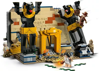Set ndërtimi LEGO Indiana Jones 77013, Escape from the Lost Tomb, shumëngjyrësh