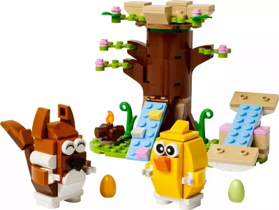 Set LEGO Creator 40709 Spring Playground for Animals, 172 copë, 8+