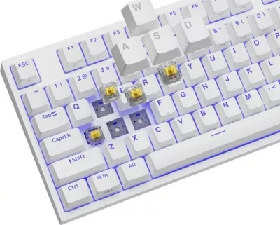 Tastierë mekanike Genesis Thor 404 TKL, e bardhë me RGB