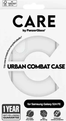 Mbështjellës PanzerGlass Urban Combat Case MagSafe për Samsung Galaxy S24 FE, zi