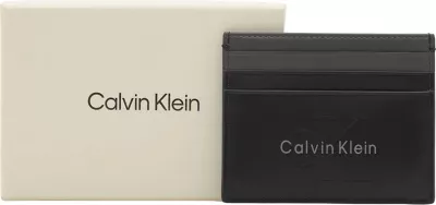 Kartelëmbajtëse për meshkuj Calvin Klein LV04D1154G, e zezë