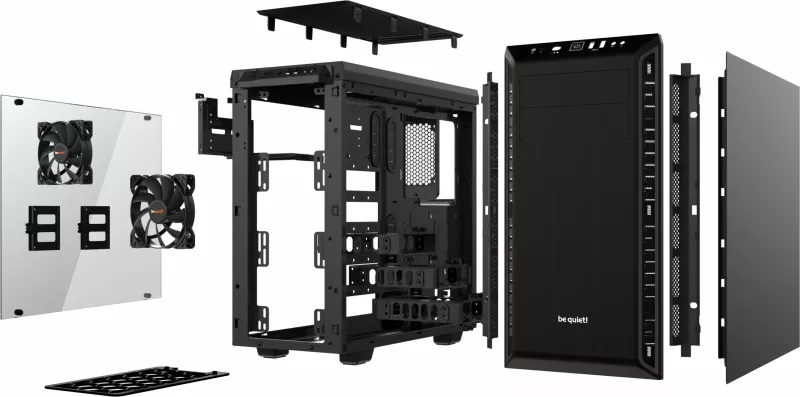 Kasë Be Quiet! Pure Base 600 Window, Midi Tower, PC, e zezë