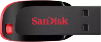 USB memorje, SanDisk Cruzer Blade SDCZ50-064G-B35, 64GB, USB-A 2.0, kuqe/zi