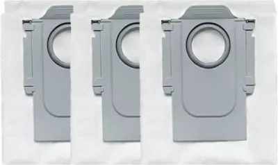 Set qese pluhuri ROBOROCK për Qrevo / Qrevo S / Qrevo Curv / Qrevo Curv 5A1 / Qrevo 5AE / QR 798 / Qrevo Edge 5V1 / S8 MaxV Ultra / Saros 10R / Saros Z70, 3 copë, gri/bardhë