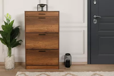 Dollap këpucësh Hanah Home, Oslo Walnut, Shc-431-Oo-1