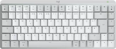 Tastierë mekanike Logitech MX Mechanical Mini për Mac, Wireless, E bardhë