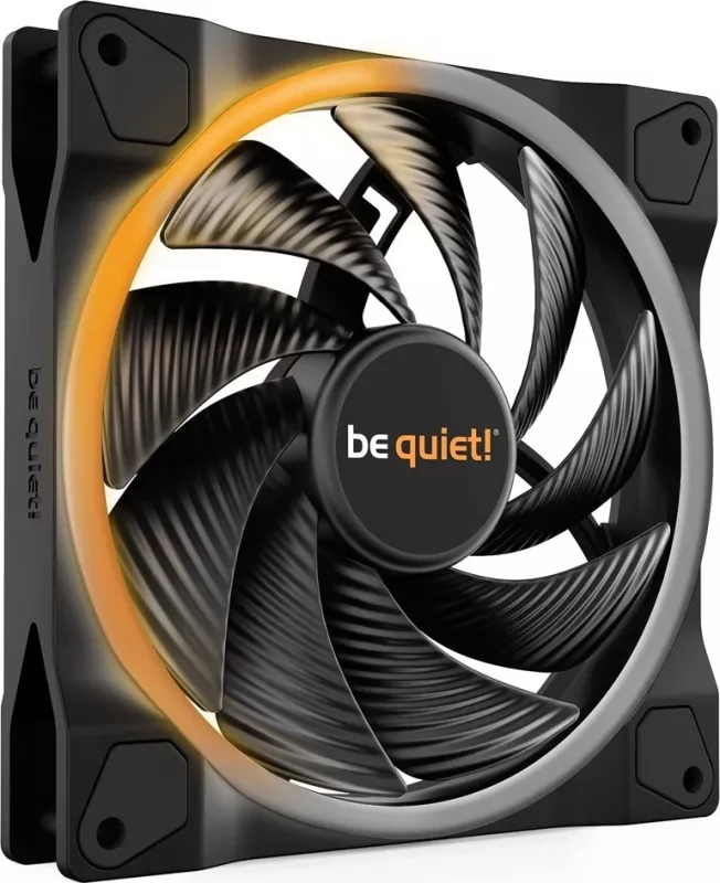 Ventilator i shpejtë be quiet! Light Wings 140mm ARGB PWM, i zi