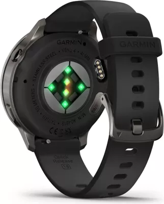 Smartwatch Garmin Venu® 4, Slate/Black Silicone Band, 41 mm