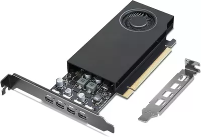 Kartelë grafike Lenovo NVIDIA RTX A400, 4GB GDDR6, mini-DP*4, e zezë