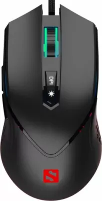 Maus gaming Sandberg Azazinator 6400 (640-20), 6400 DPI, USB, RGB, i zi