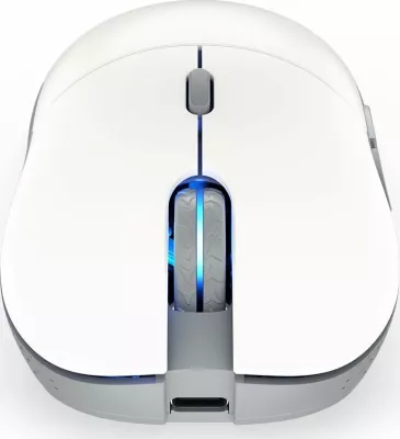 Maus Endorfy GEM Plus Wireless EY6A015 26000 DPI RGB 2.4GHz/USB 6 butona Onyx White, i bardhë