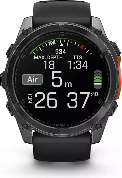 Smartwatch Garmin Fenix 8, 32GB, AMOLED, GPS, zi