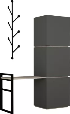 Dollap këpucësh Skye Decor, anthracite, mello