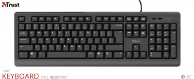 Tastierë Trust Primo, USB, QWERTY US English, e Zezë