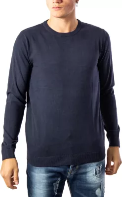 Xhemper për meshkuj Jack & Jones JJEBASIC Knit Crew Neck 12137190, i kaltër i errët [Madhësia: XS]