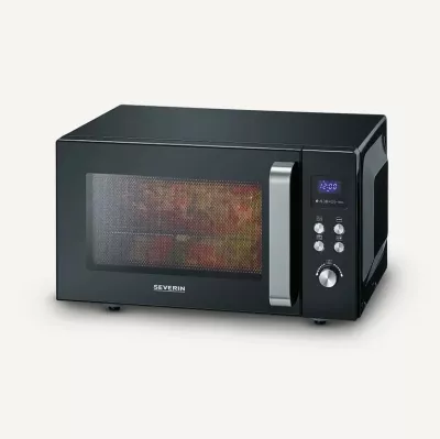 Mikrovalë grill Severin MW 7763, 25 L, 900 W, LED, e zezë/argjendtë