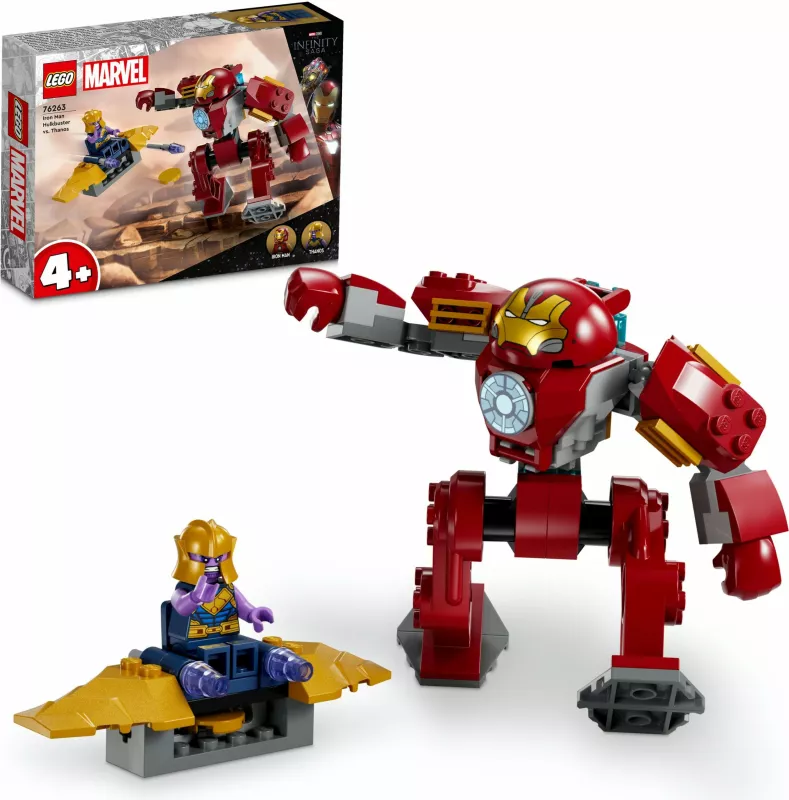 Set ndërtimi LEGO Iron Man Hulkbuster vs. Thanos, 66 pjesë, plastikë, shumëngjyrësh