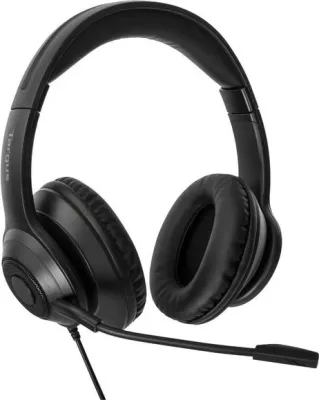 Kufje me tela Targus Wired Stereo Headset, USB, mikrofon boom, e zezë