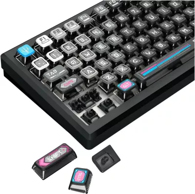 Tastierë mekanike Redragon K732MC-RGB-PRO Uranus Pro 82, RGB, wireless/wired, anglisht, e zezë