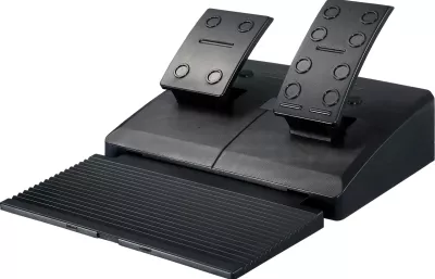 Timoni racing MAXX TECH PR279, rrotullim 270°/900°, kompatibil me PC/PS4/Xbox/Nintendo Switch, me set 2 pedale, i zi/argjendtë