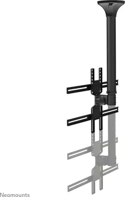 Mbajtës tavani për TV/monitor Newstar FPMA-C400BLACK, 32-60 inç, rregullim lartësie, ngjyrë e zezë
