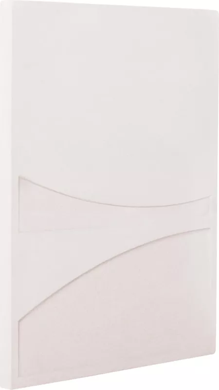 Panel dekorativ për mur, seri Santorini, MDF, ngjyrë e bardhë e zbehtë, FH4510, 60x4x80 cm