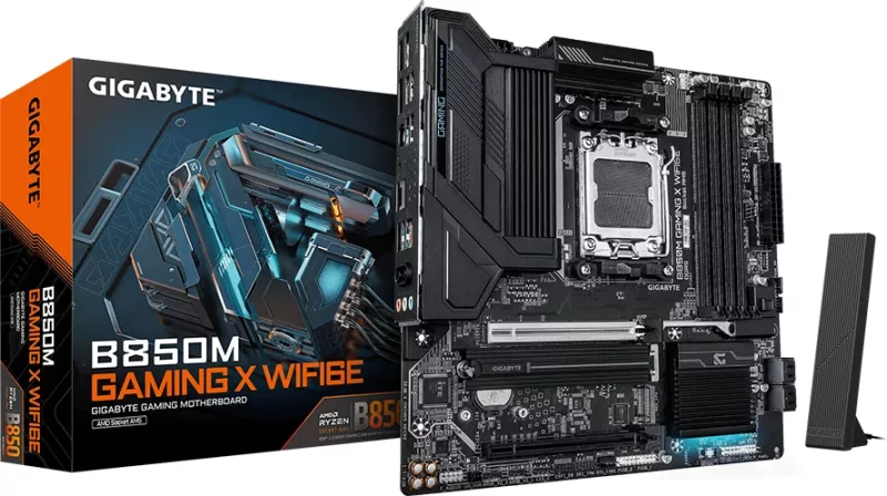 Pllakë amë GIGABYTE B850M Gaming X WiFi 6E, AM5, mATX, 4x DDR5