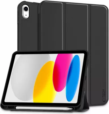 Mbështjellës Tech-Protect SC Pen për iPad 10.9" (2022), silikon, me mbajtëse, i zi