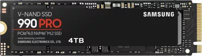 SSD Samsung 990 PRO, 4 TB, M.2, PCI Express 4.0, NVMe, V-NAND MLC