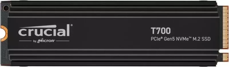 SSD Crucial T700, 2TB, M.2 PCI-e 5.0 NVMe me heatsink