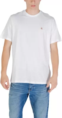 Maicë për meshkuj Calvin Klein Jeans SS Badge 30S Jersey LV04RC272G, e bardhë