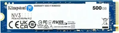 SSD Kingston NV3 M.2 PCIe 4.0 NVMe 500GB