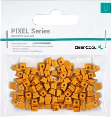 Set dekorativ DeepCool PIXEL, 100 copë, për kasë kompjuteri, portokalli