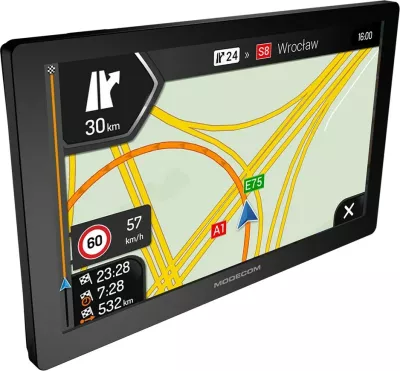 GPS navigacion për vetura MODECOM FreeWAY CX 9.0 me iGO Navigation Truck, 8 GB, E zezë