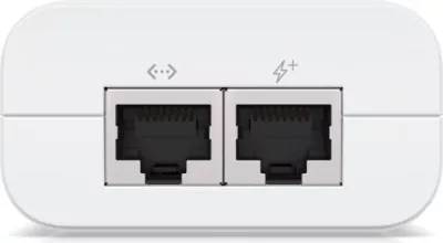 Injektor PoE+ Ubiquiti U-POE+ 48V 30W 802.3at, i bardhë