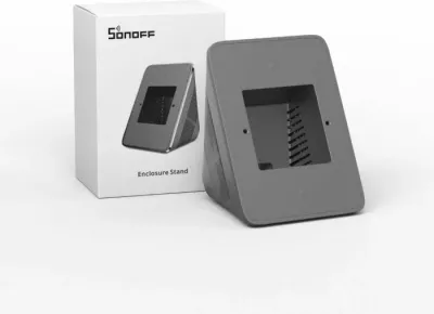 Mbajtëse tavoline SONOFF StandB për NSPanel/NSPanel Pro, 121×88.5×67.5 mm, gri e errët