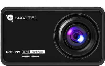 Kamerë dashcam Navitel R260 NV, Full HD 1080p 60fps, kënd 140°, microSD deri 256GB, Night Vision, e zezë, set me mbajtëse + karikues veture