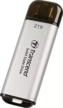SSD i jashtëm Transcend ESD300S 2TB, USB Type-C, argjendtë