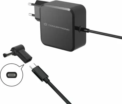 Adapter Conceptronic USB-C PD100W në 5.5x1.7mm për Acer, i zi