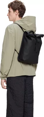 Çantë shpine Rains Rotop Rucksack Mini W3, e zezë