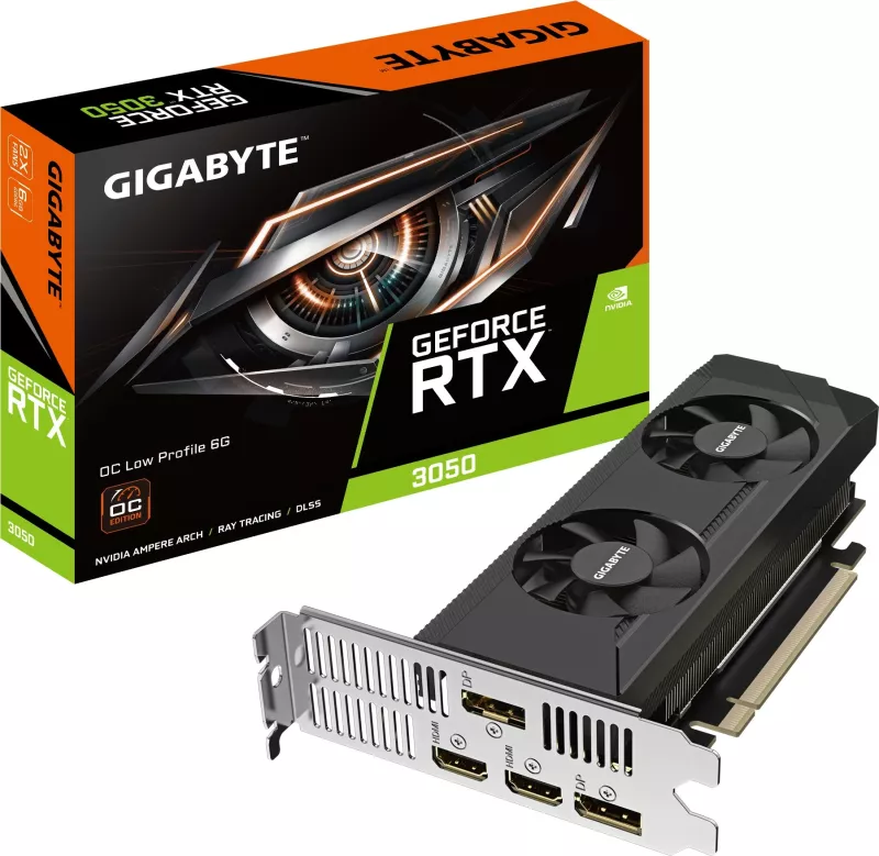 Kartelë grafike Gigabyte GeForce RTX 3050 OC Low Profile 6G, PCI Express 4.0, e zezë