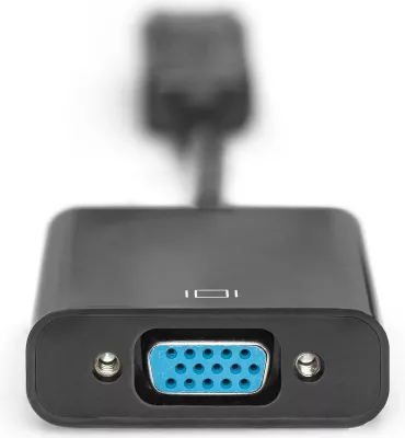 Adapter DisplayPort në VGA Digitus 0.15m, i zi
