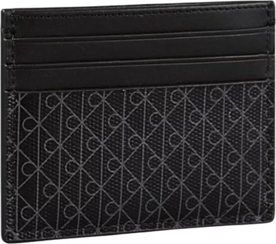 Mbajtëse kartash për meshkuj Calvin Klein LV04D1083G, e zezë