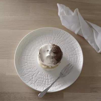 Pjatëz espresso Fine Dine Nordic 120 mm porcelan e bardhë set 3 copë