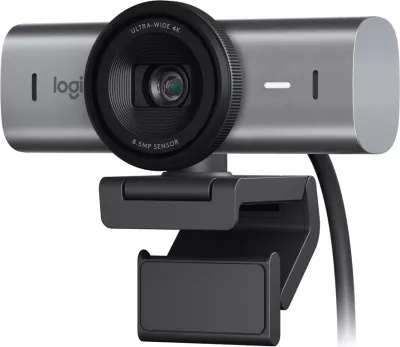 Webcam Logitech MX Brio, 4K, 3 mikrofona, USB Type C, Grafit