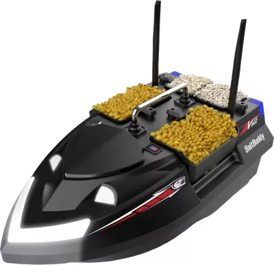 Anije karremi, Flytec V802, kapacitet 3 kg, bateri 12000 mAh, rreze 500 m, e zezë