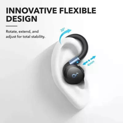 Kufje ANKER Soundcore Sport X20 A3968G21, ANC, Bluetooth 5.3, IP68, 12/48h, të bardha