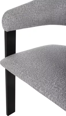Karrige për ngrënie ZARRA FH9970.02 dru gome ngjyrë zezë-gri e lehtë 55,5x59x81,5Hcm., set prej 2 copë