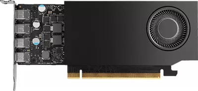 Kartelë grafike PNY NVIDIA RTX A400 4GB GDDR6 Low Profile OEM, PCIe, 4x Mini DP 1.4, me bracket ATX